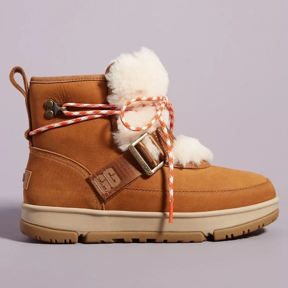 UGG | Classic Weather Hiker Boots  In Chestnut Size 6.5 NEW - Picture 10 of 13